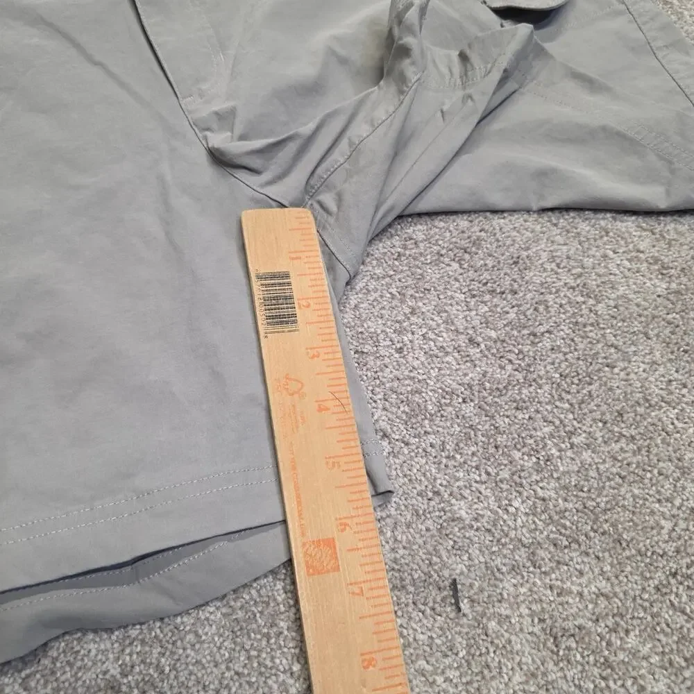 Gorpcore Eddie Bauer Women's Hiking Plus Size Cargo Shorts 16 Gray Nylon Stretch